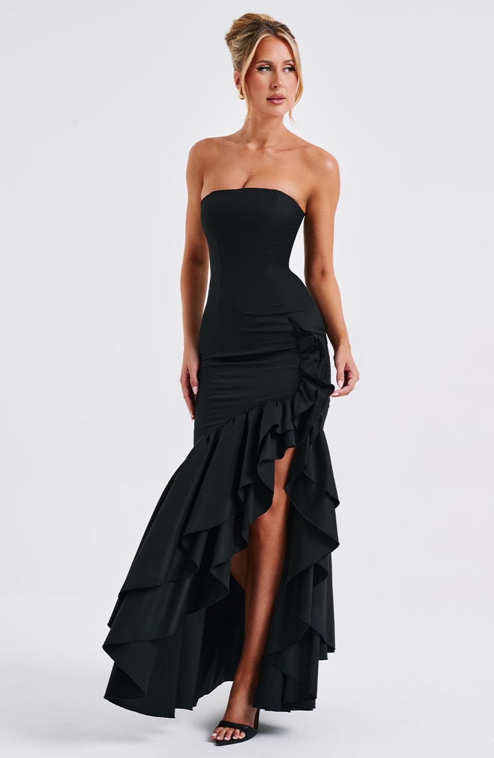 ANGELINA MAXI DRESS - BLACK