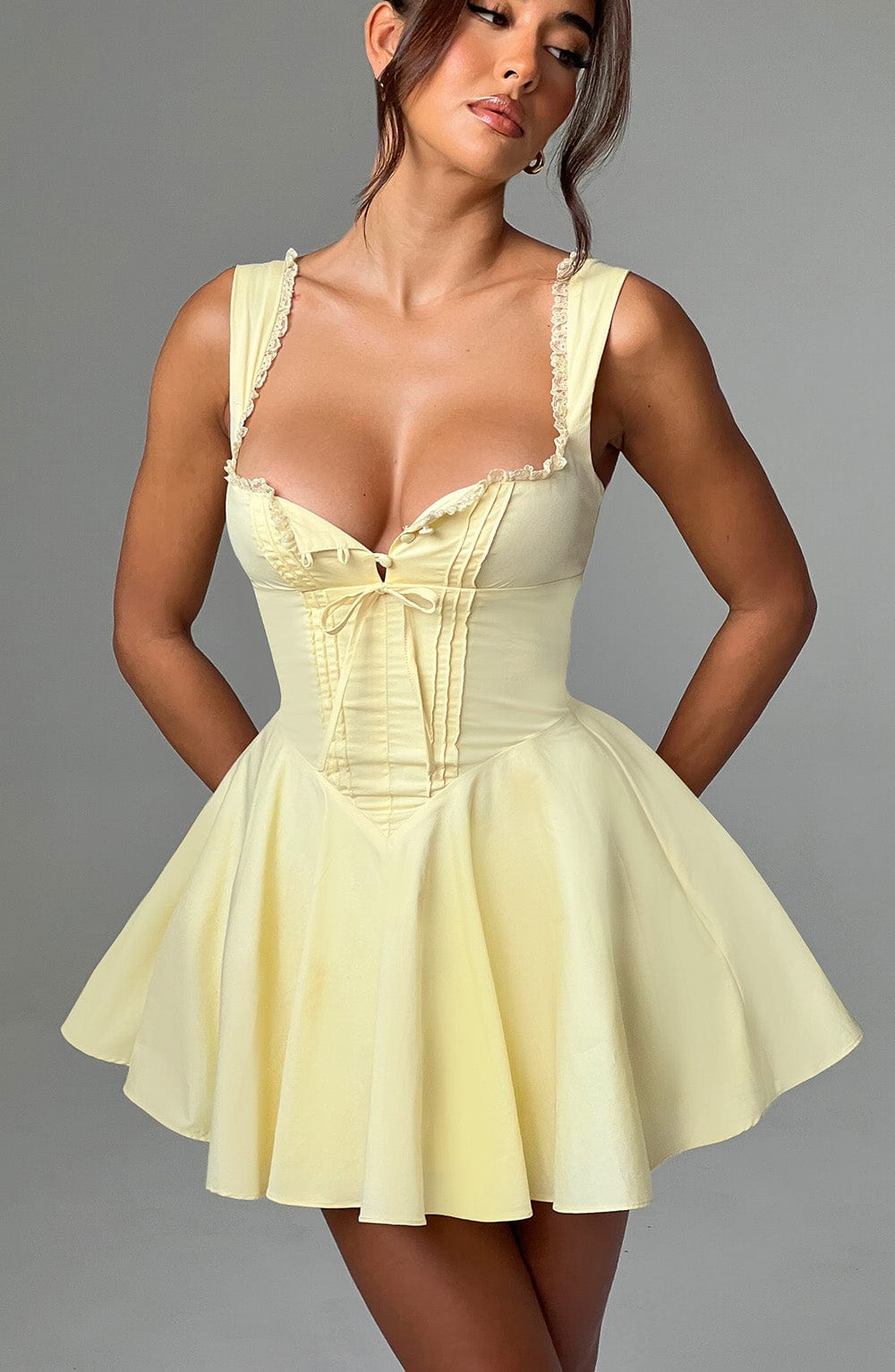 ANTONELLA MINI DRESS - LEMON