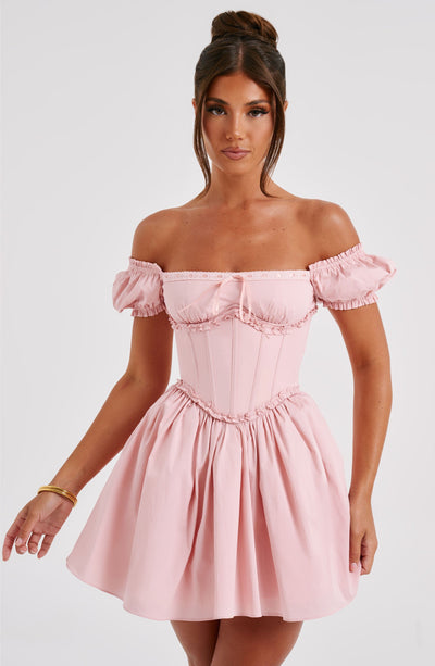 PENELOPE MINI DRESS - BLUSH