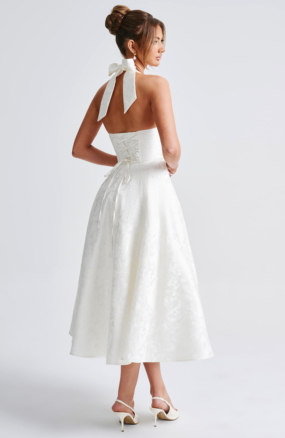 EFFIE MIDI DRESS - IVORY