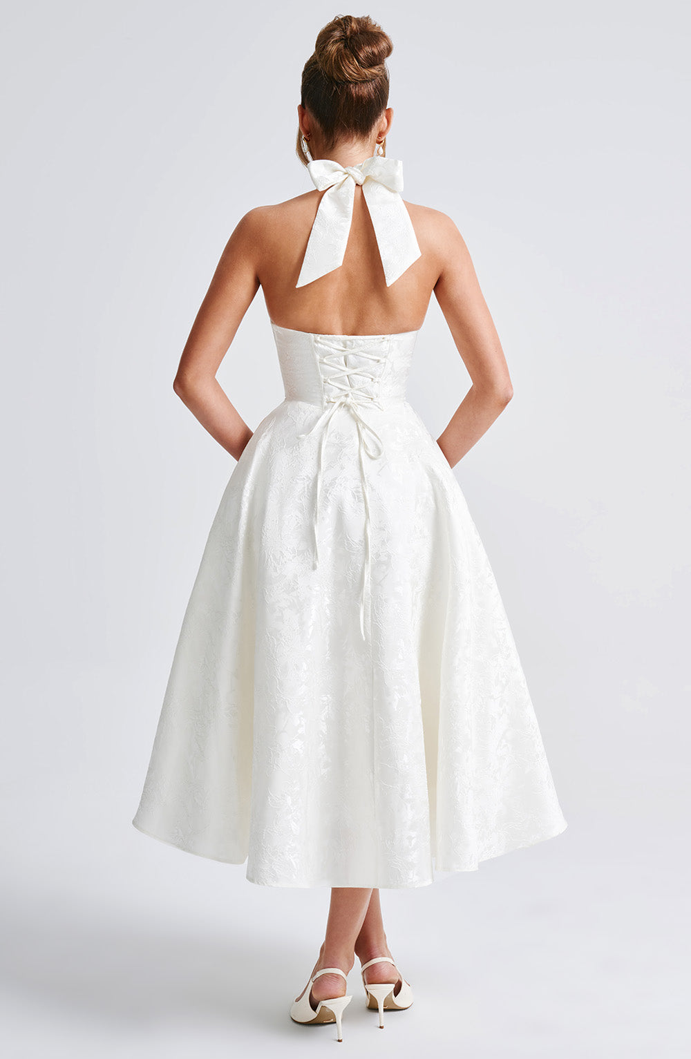 EFFIE MIDI DRESS - IVORY