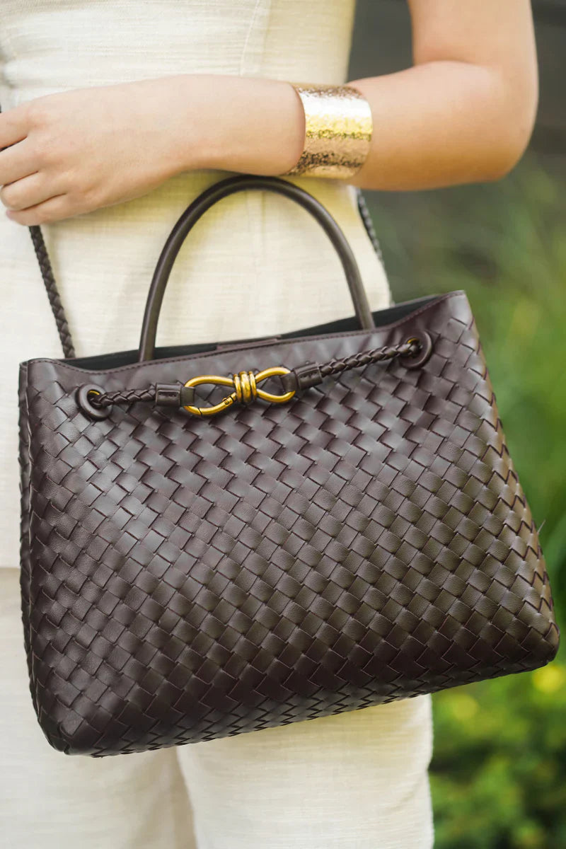 DIANA BAG - DARK BROWN