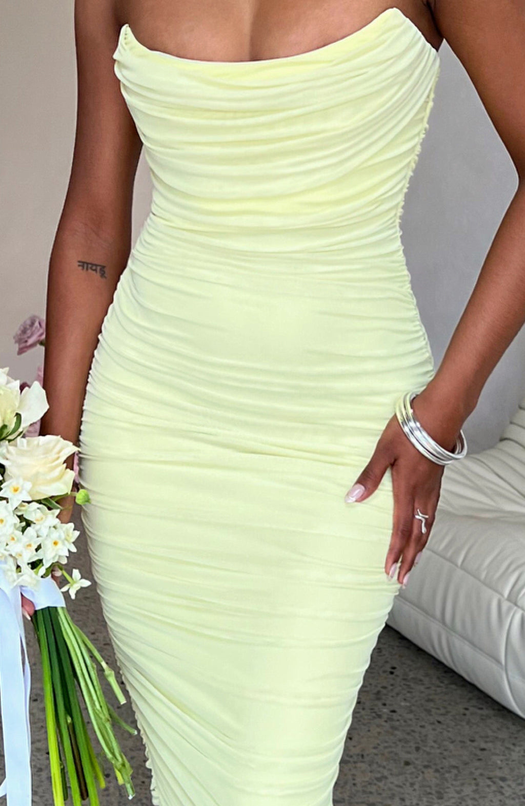 DEMI MAXI DRESS - LIME