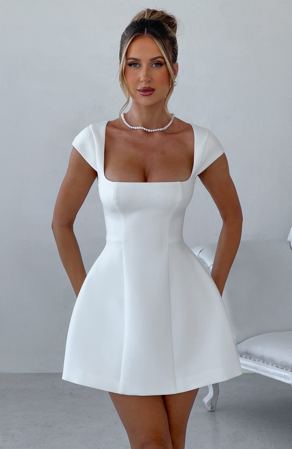 LENA MINI DRESS - IVORY