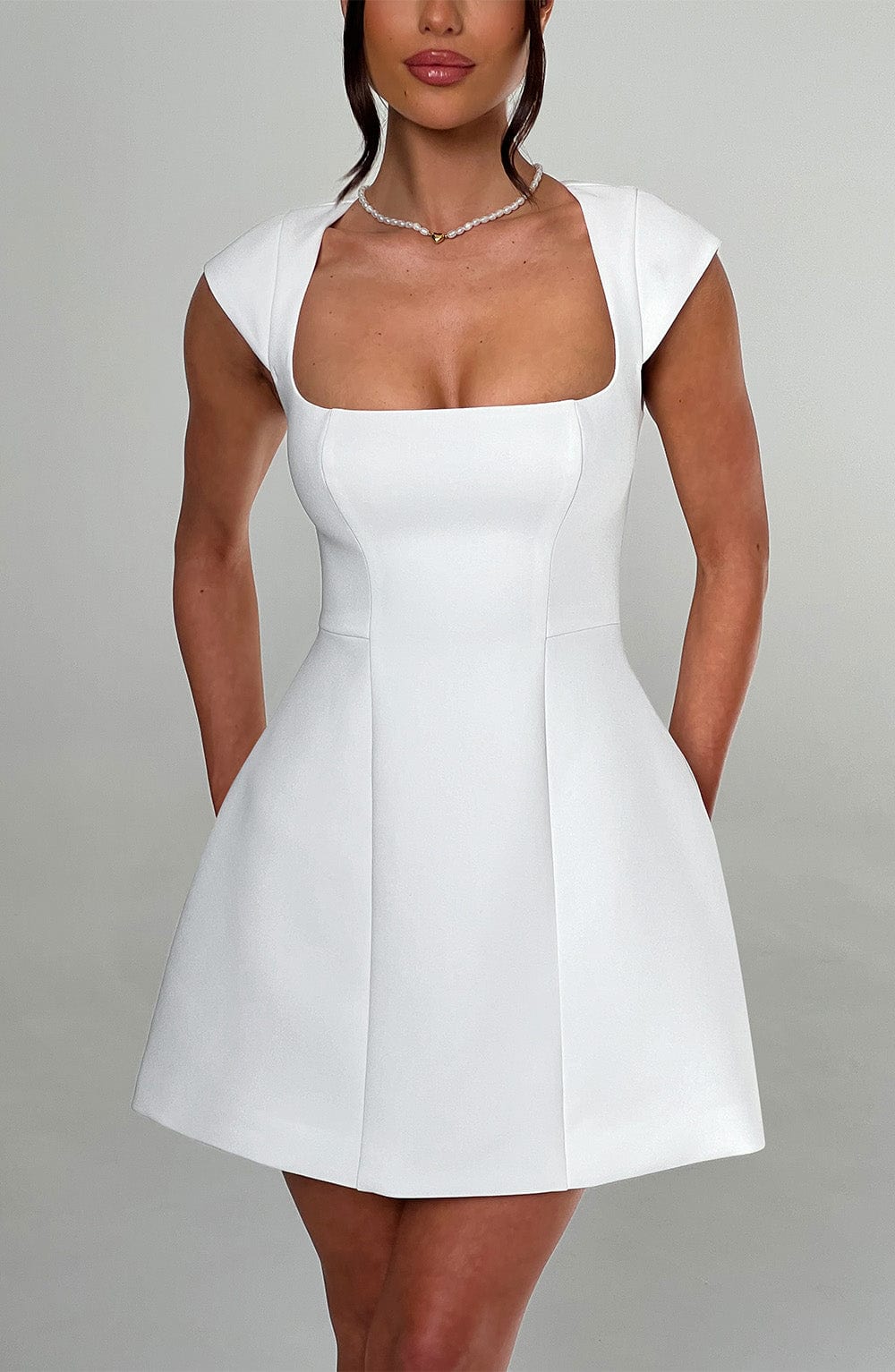 LENA MINI DRESS - IVORY