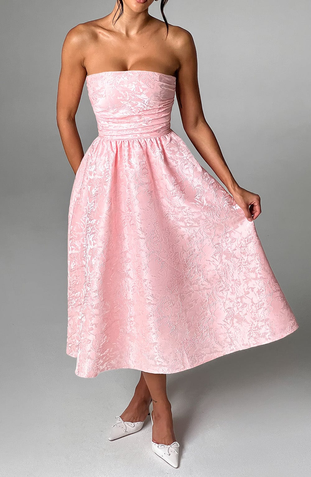 SAOIRSE MIDI DRESS - BLUSH