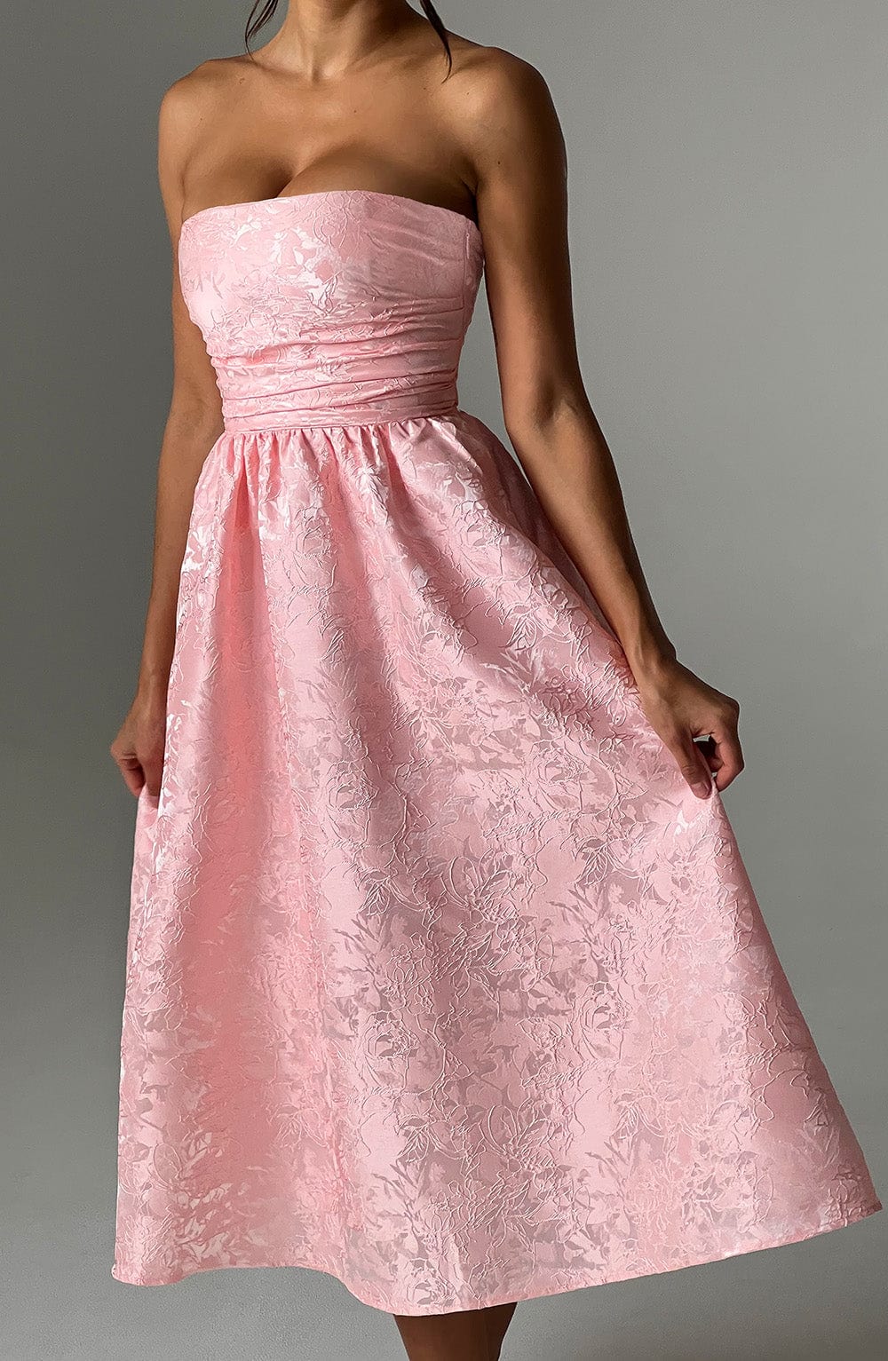 SAOIRSE MIDI DRESS - BLUSH