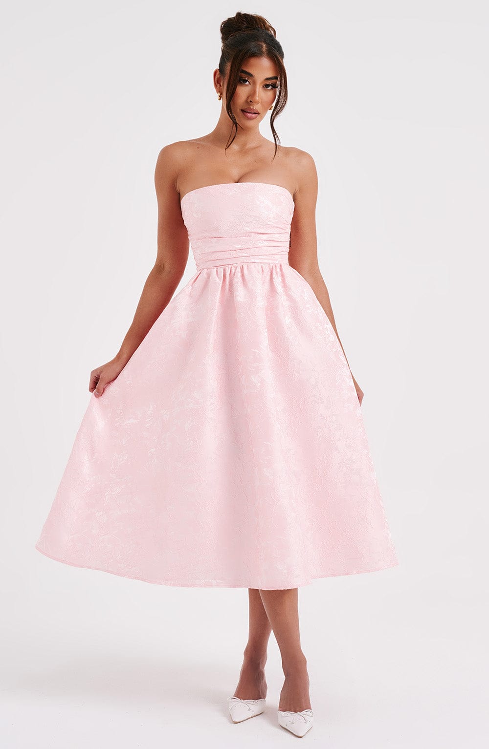 SAOIRSE MIDI DRESS - BLUSH